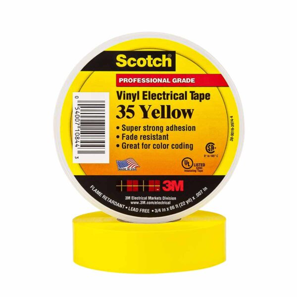 Cinta aislante vinílica Scotch 35 - Amarillo