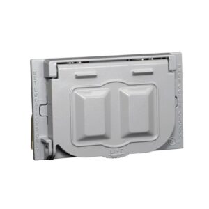 PLACA HERMÉTICA PARA TOMACORRIENTE DECORA, DOBLE Y SIMPLE ALUMINIO